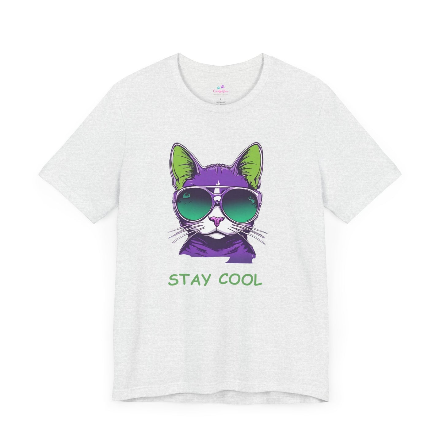 Cat T-Shirt Stay Cool Unisex Jersey Short Sleeve Cat T-Shirt