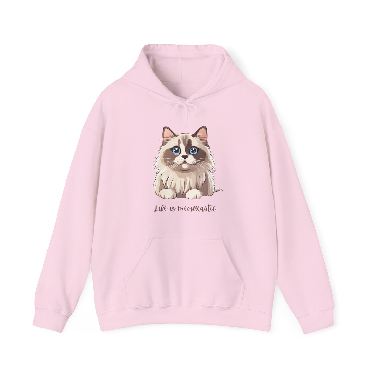 Cute Ragdoll Life is Meowtastic Unisex Heavy Blend™ Hooded Sweatshirt