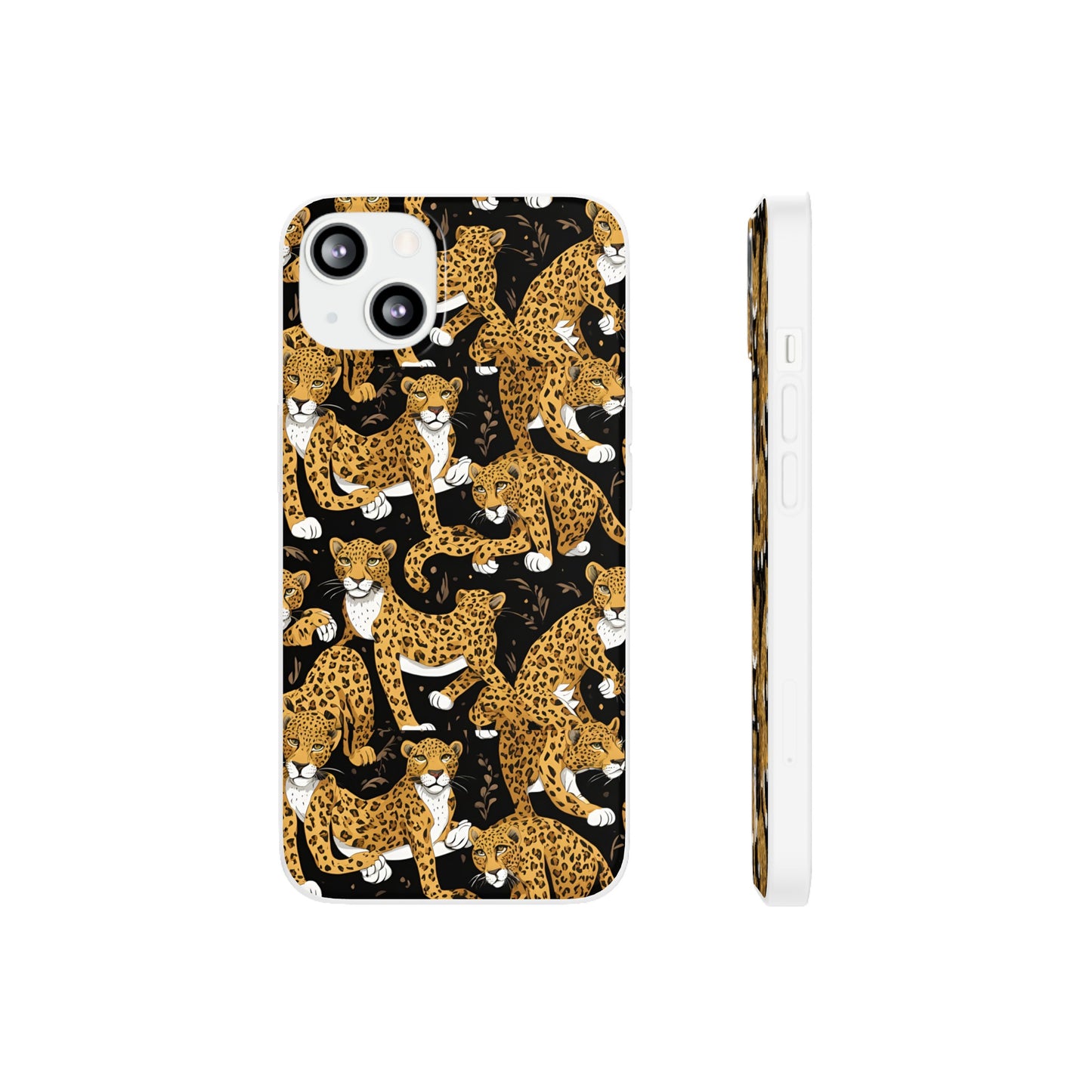 Leopard Phone Case, iPhone 15 14 13 , Samsung Galaxy Pixel Protective Case,Cat Lover Gift, Cat Lover Phone Case.Gift for Her, Gift for Mom