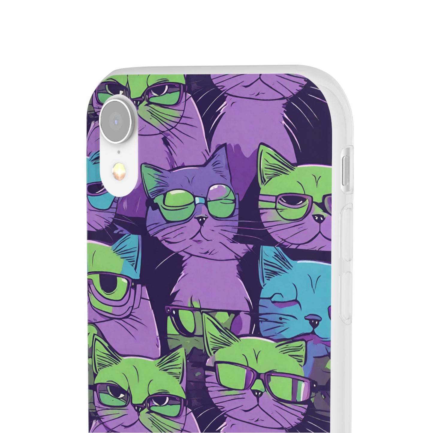 Flexi Cat Phone Case, iPhone 15 14 13 , Samsung Galaxy Pixel Protective Case,Cat Lover Gift, Cat Lover iPhone Case,