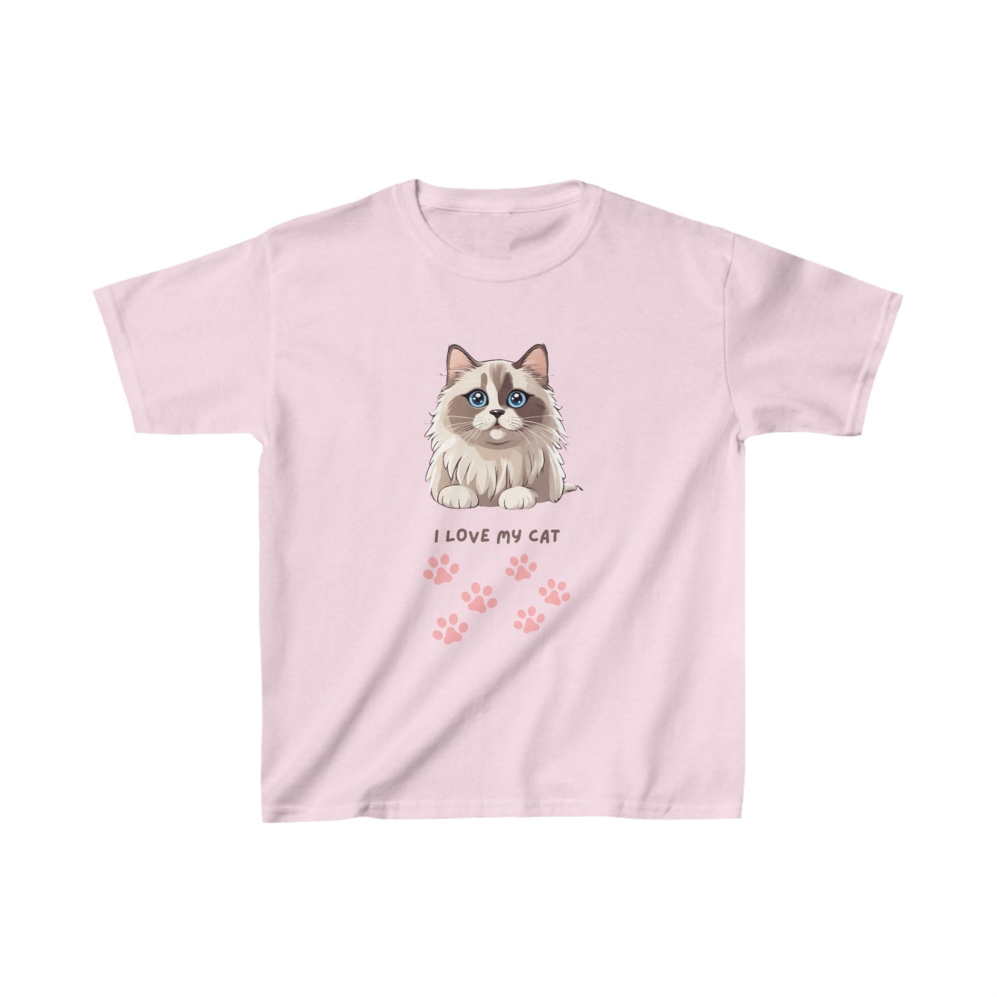 Kids I Love My Cat Heavy Cotton™ Tee