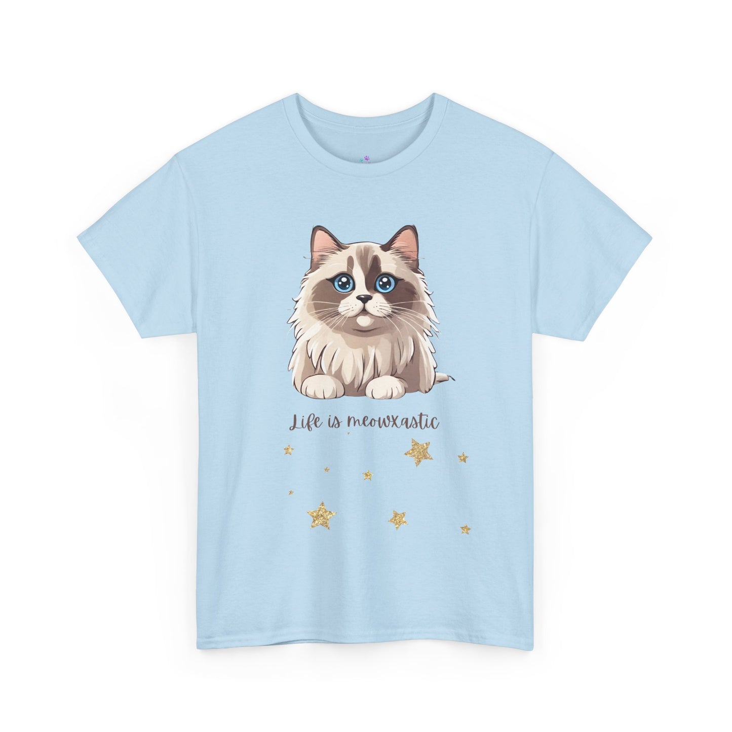 Cat T-Shirt Life is Meowtastic Unisex Jersey Short Sleeve Tee