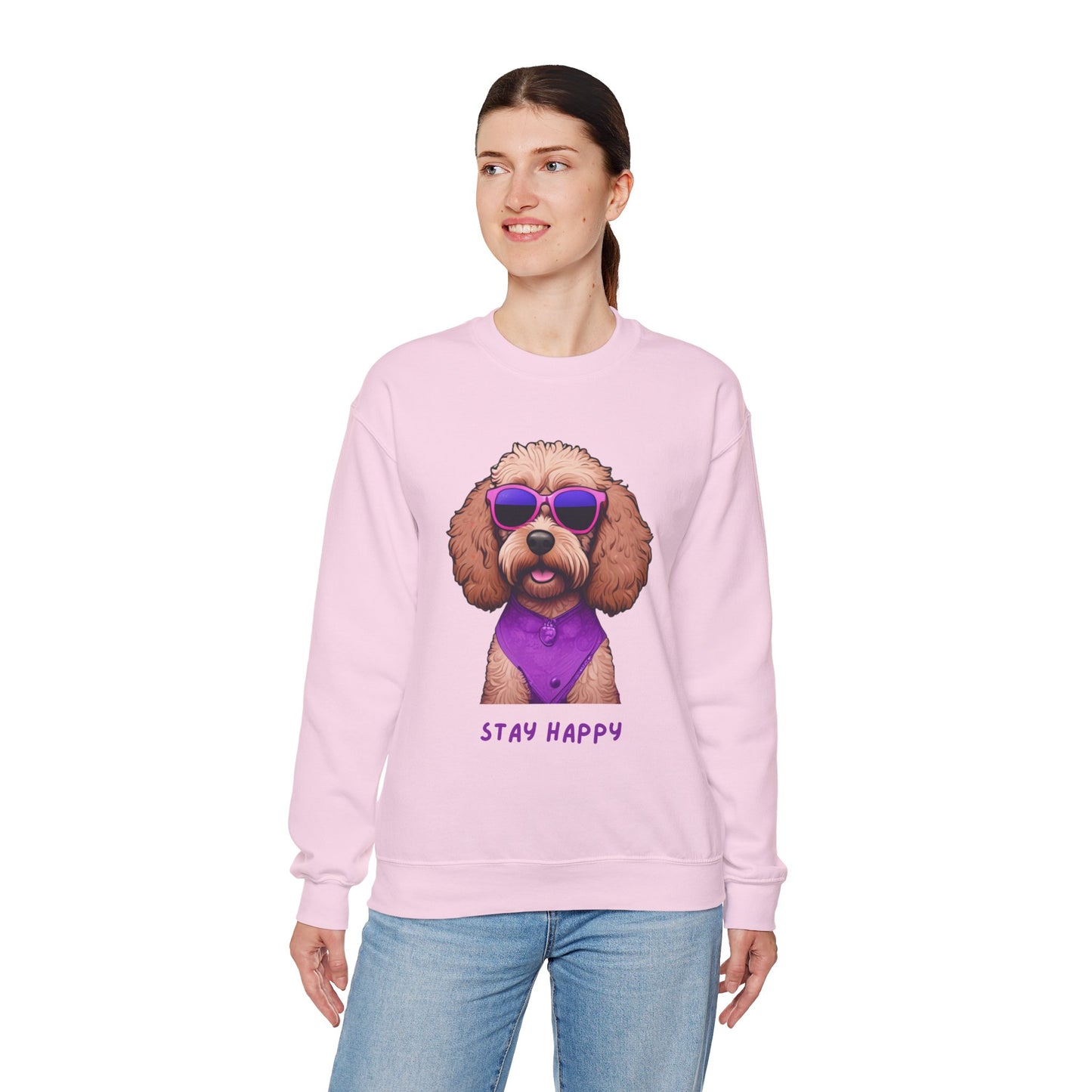 Dog Sweatshirt Cute Cockapoo Dog Lover Unisex Heavy Blend™ Crewneck Sweatshirt