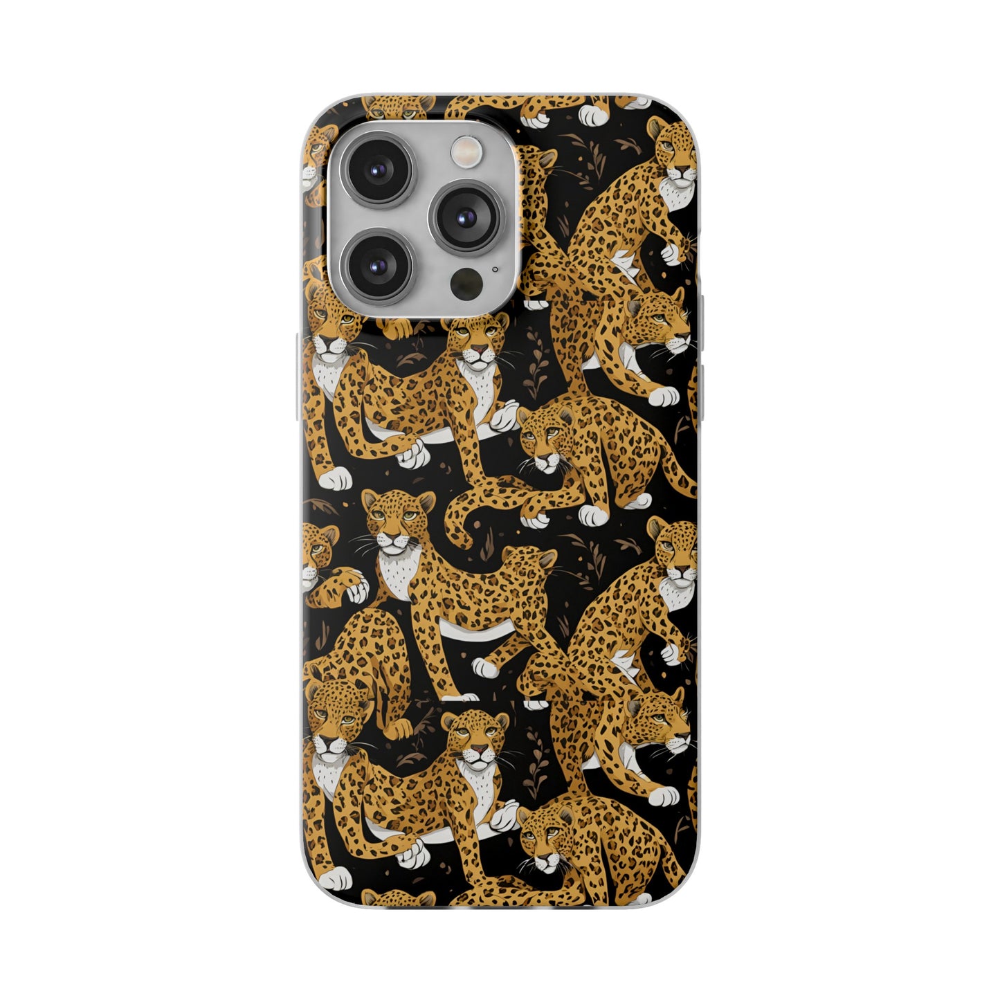 Leopard Phone Case, iPhone 15 14 13 , Samsung Galaxy Pixel Protective Case,Cat Lover Gift, Cat Lover Phone Case.Gift for Her, Gift for Mom