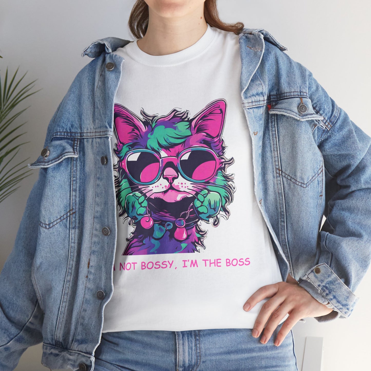 Cat T-Shirt, I'm not Bossy , I'm the Boss Unisex Jersey Short Sleeve Cat T-Shirt