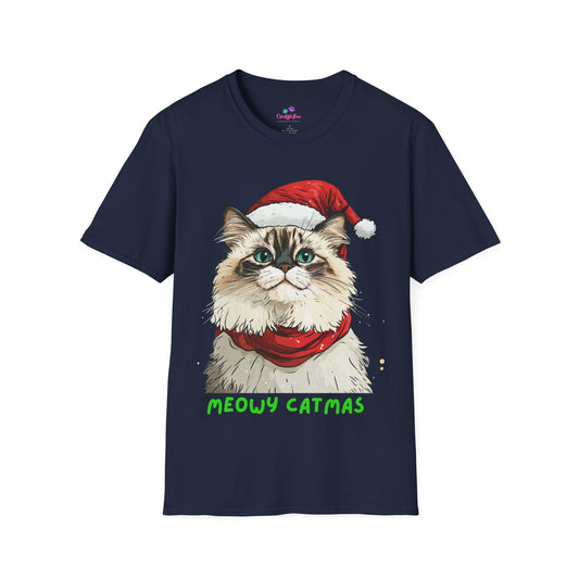 Meowy Catmas Ragdoll Christmas T-Shirt, Christmas T-Shirt, Happy Holidays T-Shirt, Cat Lover Gift