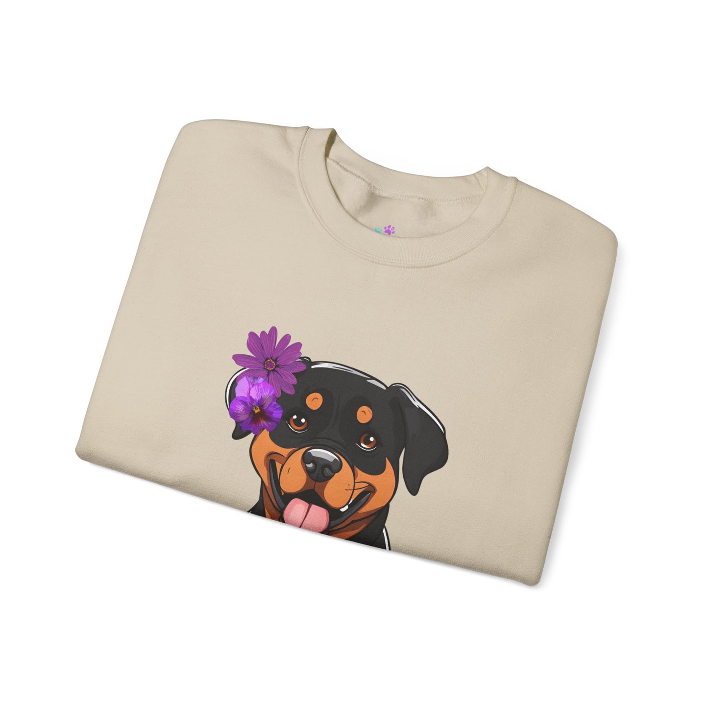 Dog Sweatshirt Cute Rottweiler Dog Lover Unisex Heavy Blend™ Crewneck Sweatshirt